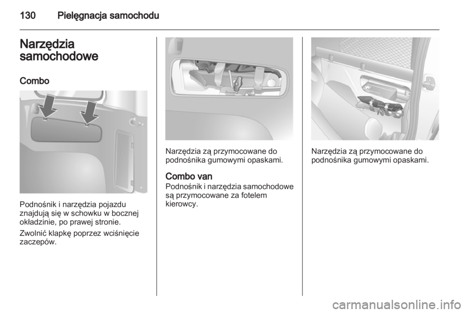 OPEL COMBO 2011.5 Instrukcja obsługi (in Polish) OPEL COMBO 2011.5 Instrukcja obsługi (in Polish)