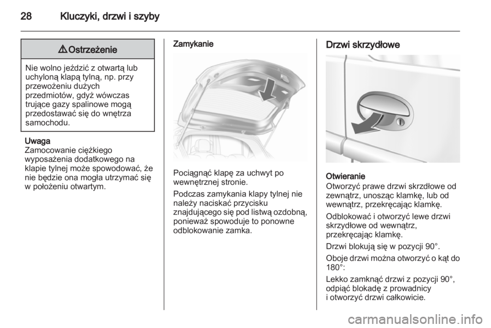 OPEL COMBO 2011.5  Instrukcja obsługi (in Polish) 