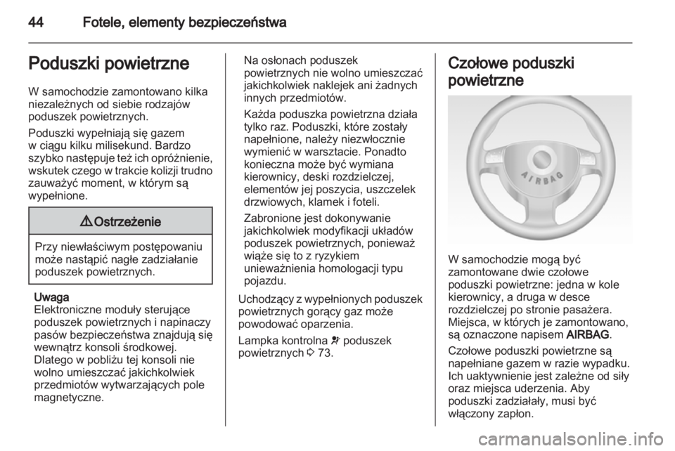 OPEL COMBO 2011.5  Instrukcja obsługi (in Polish) 