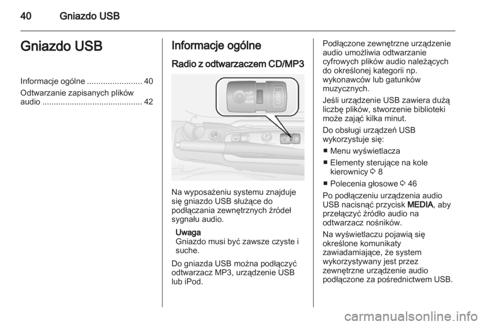 OPEL COMBO D 2013  Instrukcja obsługi systemu audio-nawigacyjnego (in Polish) 