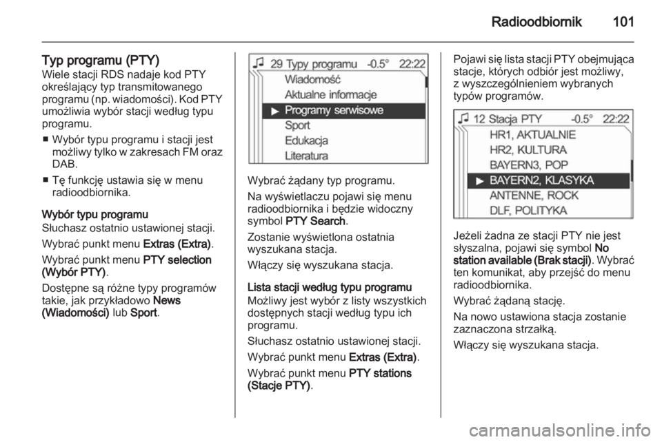 OPEL CORSA 2010.5  Instrukcja obsługi systemu audio-nawigacyjnego (in Polish) 