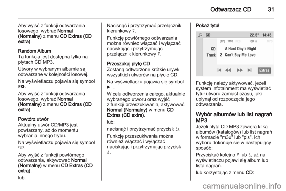 OPEL CORSA 2010.5  Instrukcja obsługi systemu audio-nawigacyjnego (in Polish) 