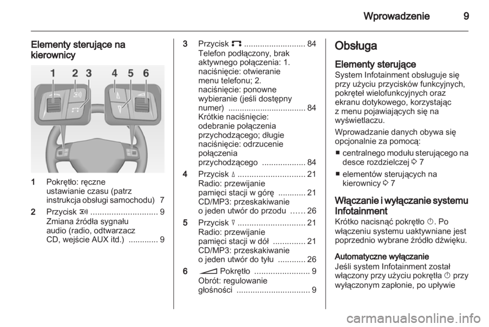 OPEL CORSA 2011  Instrukcja obsługi systemu audio-nawigacyjnego (in Polish) 