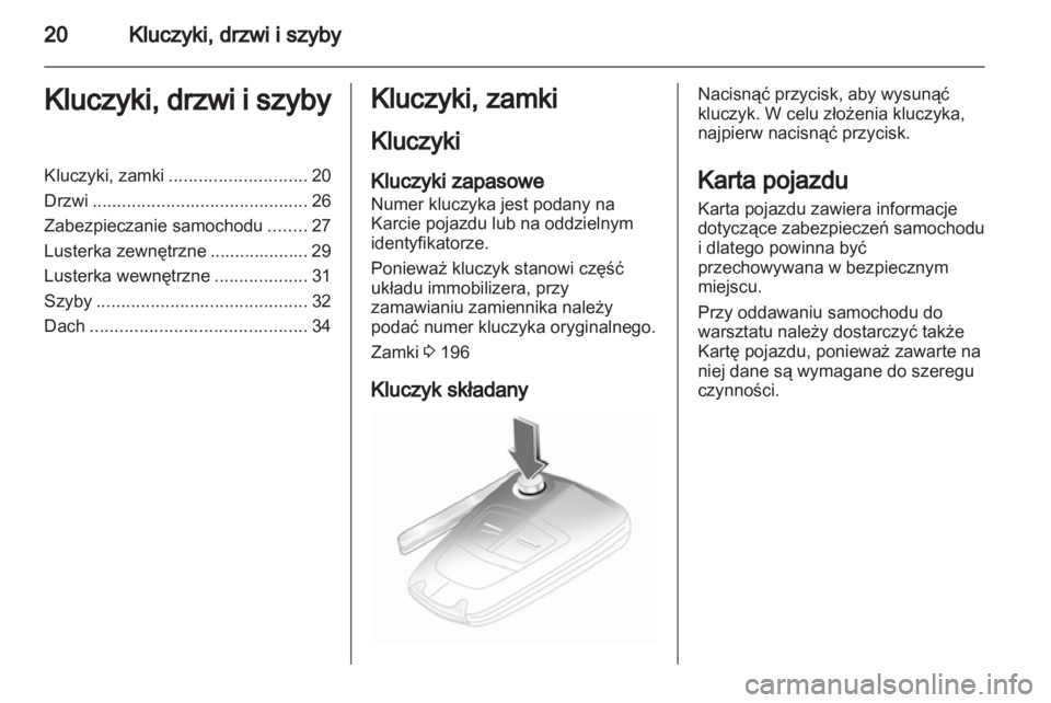 OPEL CORSA 2011.5  Instrukcja obsługi (in Polish) 