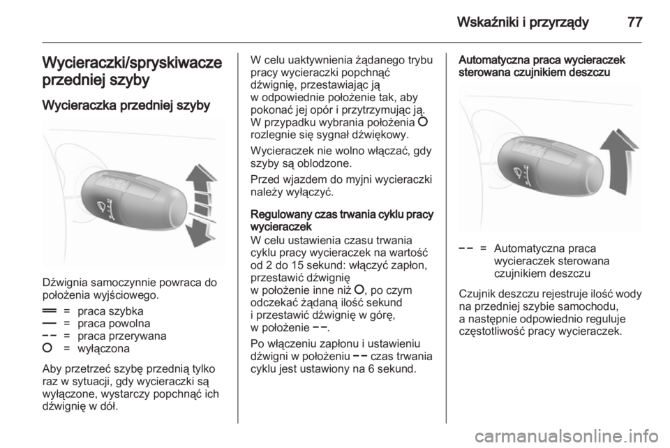 OPEL CORSA 2011.5  Instrukcja obsługi (in Polish) 