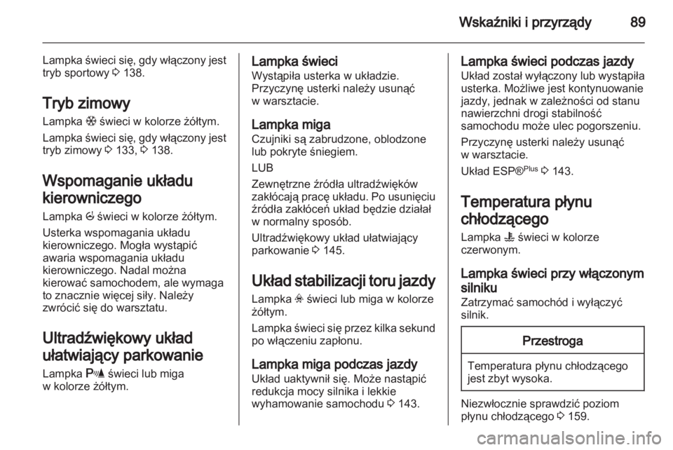 OPEL CORSA 2011.5  Instrukcja obsługi (in Polish) 