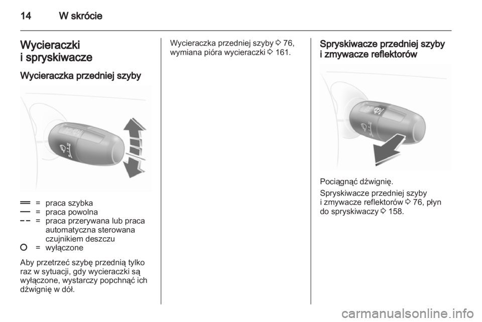 OPEL CORSA 2012  Instrukcja obsługi (in Polish) 