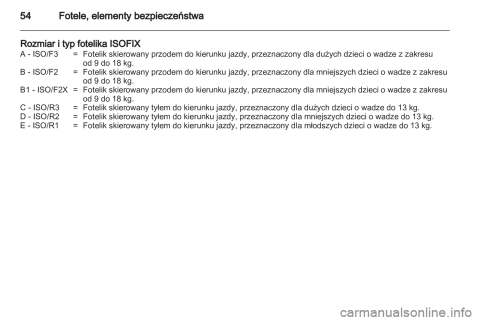 OPEL CORSA 2012  Instrukcja obsługi (in Polish) 