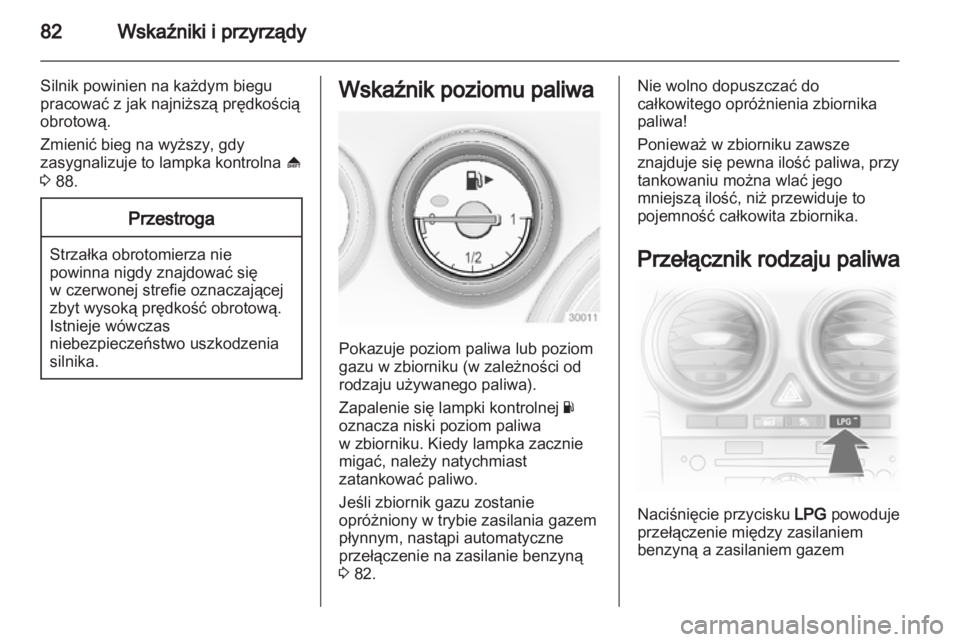 OPEL CORSA 2012.5  Instrukcja obsługi (in Polish) 