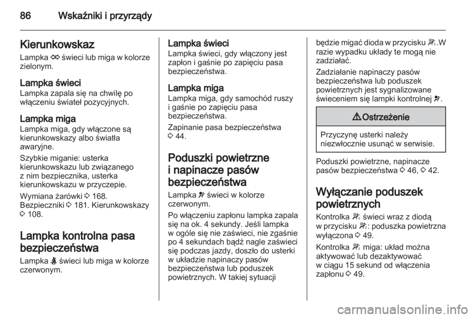 OPEL CORSA 2012.5  Instrukcja obsługi (in Polish) 