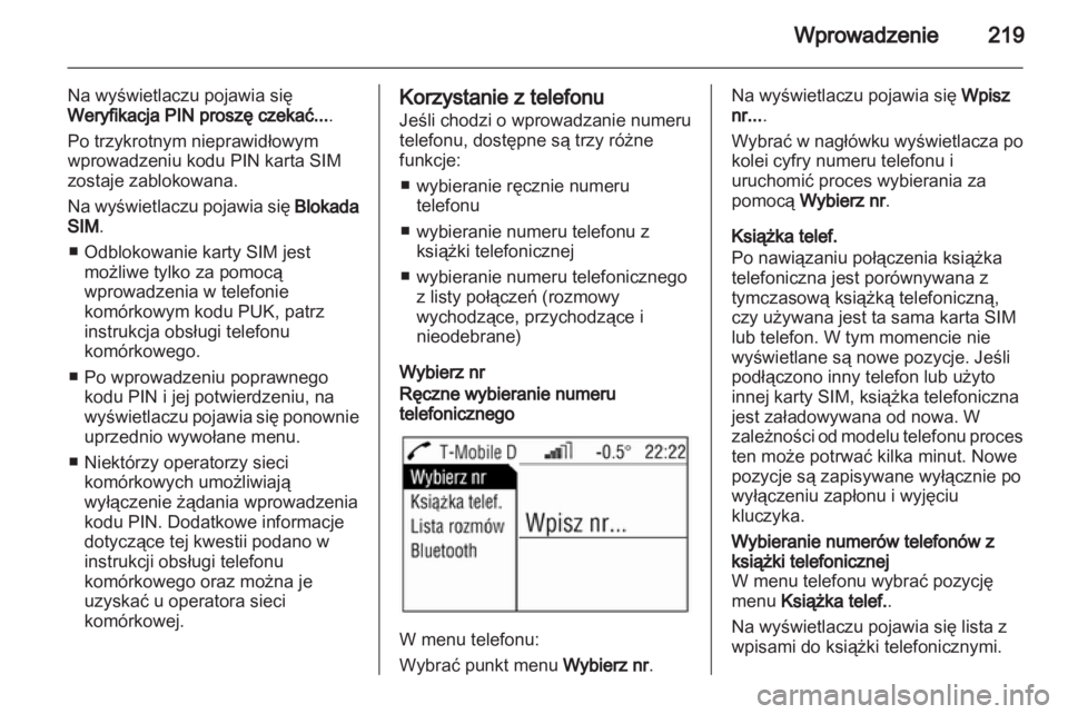 OPEL CORSA 2013  Instrukcja obsługi systemu audio-nawigacyjnego (in Polish) 