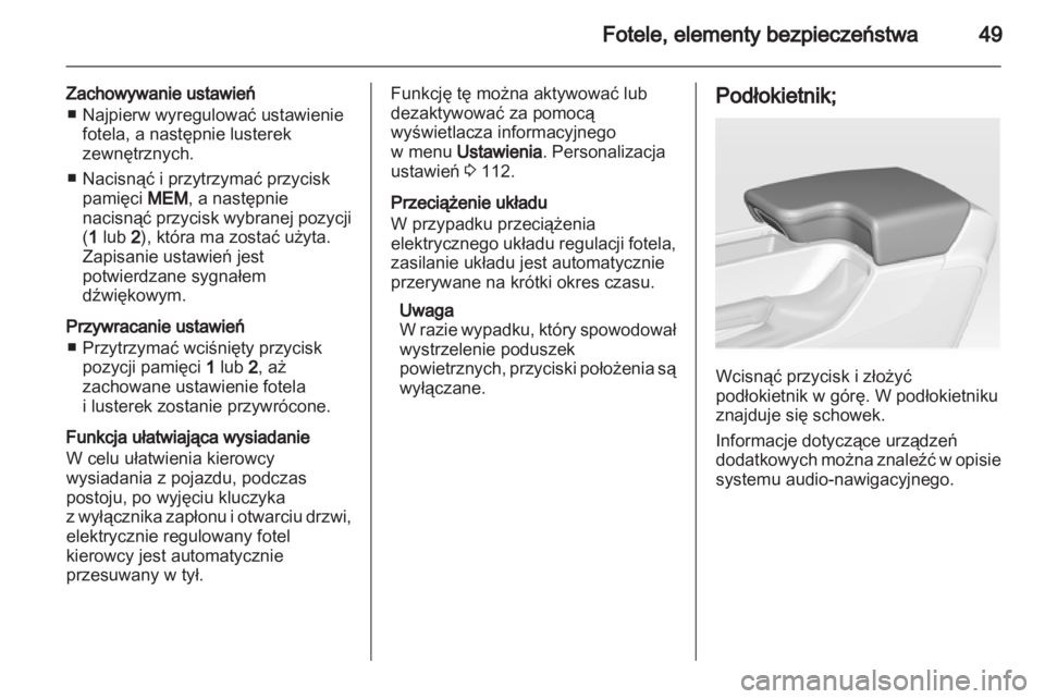 OPEL INSIGNIA 2010  Instrukcja obsługi (in Polish) 