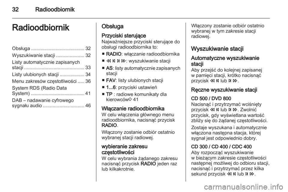 OPEL INSIGNIA 2010.5  Instrukcja obsługi systemu audio-nawigacyjnego (in Polish) 