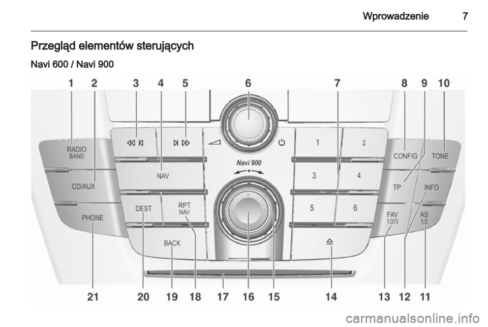 OPEL INSIGNIA 2013.5  Instrukcja obsługi systemu audio-nawigacyjnego (in Polish) 