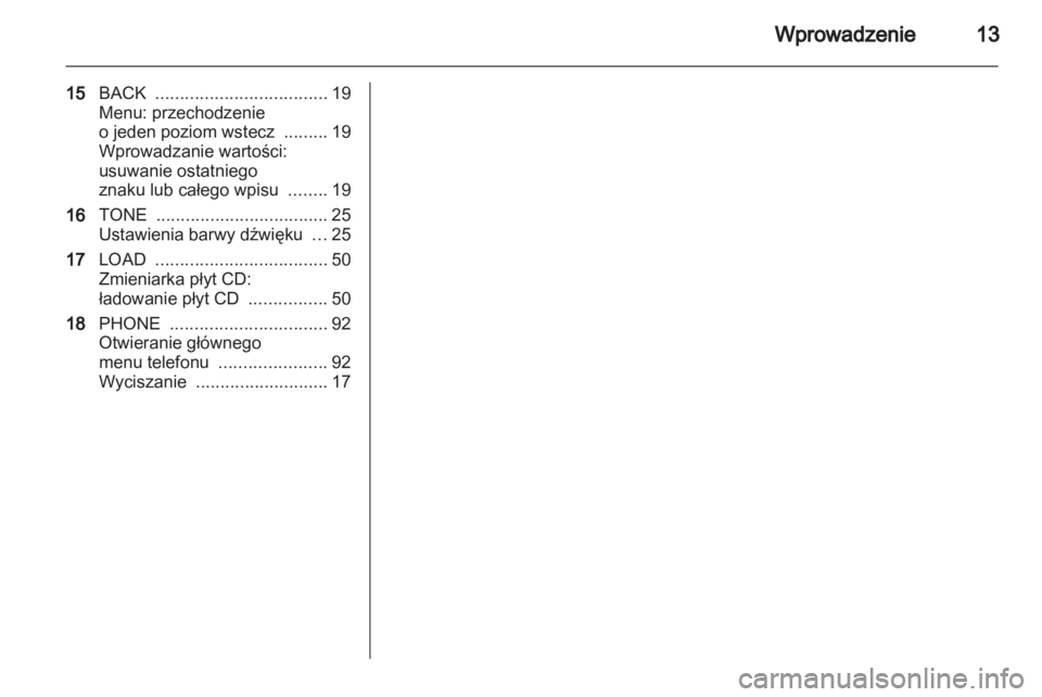 OPEL MERIVA 2011  Instrukcja obsługi systemu audio-nawigacyjnego (in Polish) 