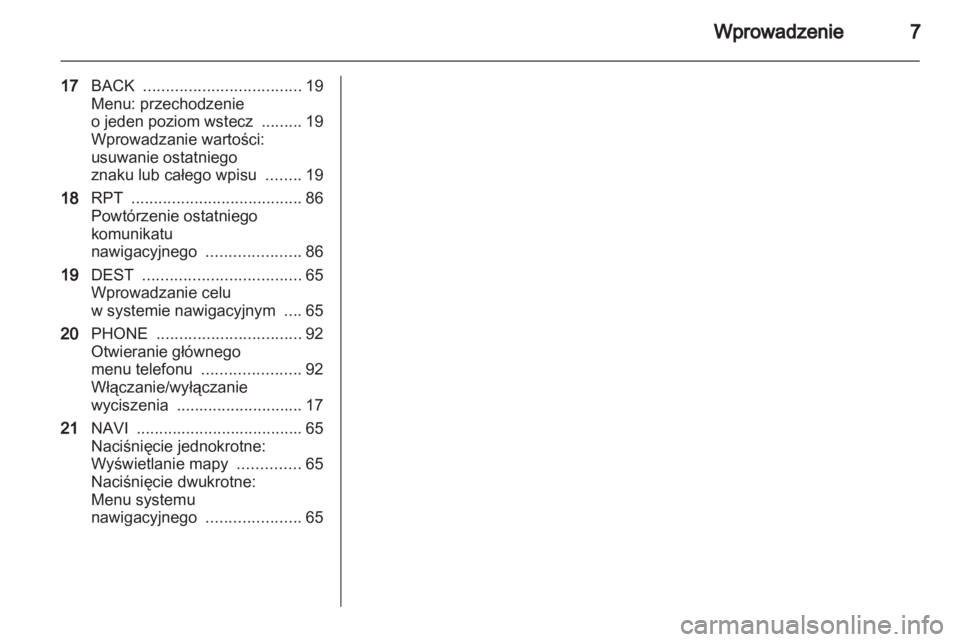 OPEL MERIVA 2011  Instrukcja obsługi systemu audio-nawigacyjnego (in Polish) 