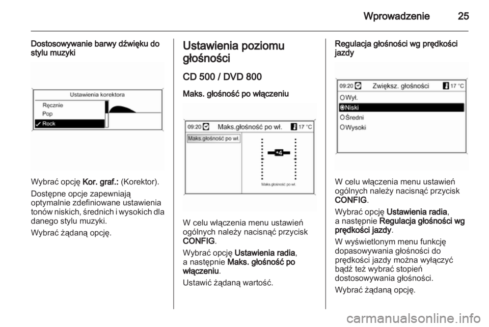 OPEL MERIVA 2011.25  Instrukcja obsługi systemu audio-nawigacyjnego (in Polish) 