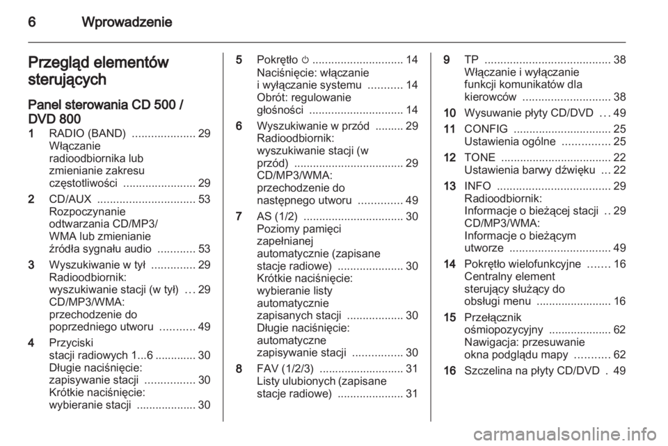 OPEL MERIVA 2011.25  Instrukcja obsługi systemu audio-nawigacyjnego (in Polish) 