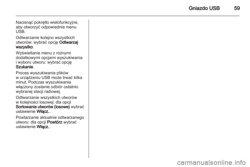 OPEL MERIVA 2011.25  Instrukcja obsługi systemu audio-nawigacyjnego (in Polish) 