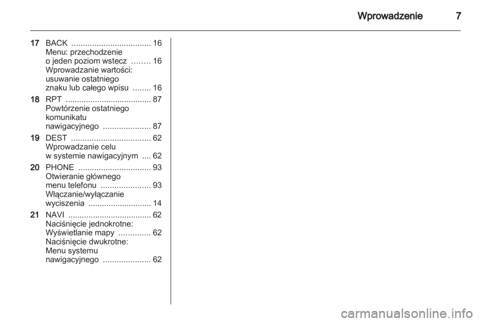 OPEL MERIVA 2011.25  Instrukcja obsługi systemu audio-nawigacyjnego (in Polish) 