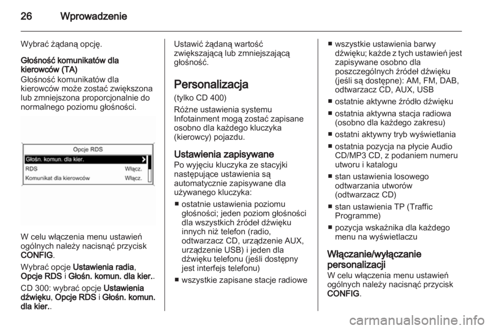 OPEL MERIVA 2011.5 Instrukcja obsługi systemu audio-nawigacyjnego (in Polish) OPEL MERIVA 2011.5 Instrukcja obsługi systemu audio-nawigacyjnego (in Polish)