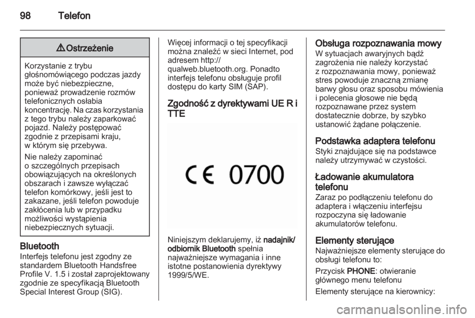 OPEL MERIVA 2011.5 Instrukcja obsługi systemu audio-nawigacyjnego (in Polish) OPEL MERIVA 2011.5 Instrukcja obsługi systemu audio-nawigacyjnego (in Polish)