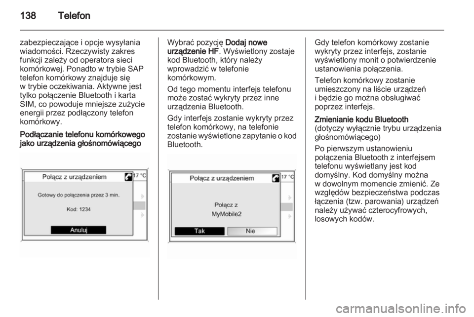 OPEL MERIVA 2012  Instrukcja obsługi systemu audio-nawigacyjnego (in Polish) 