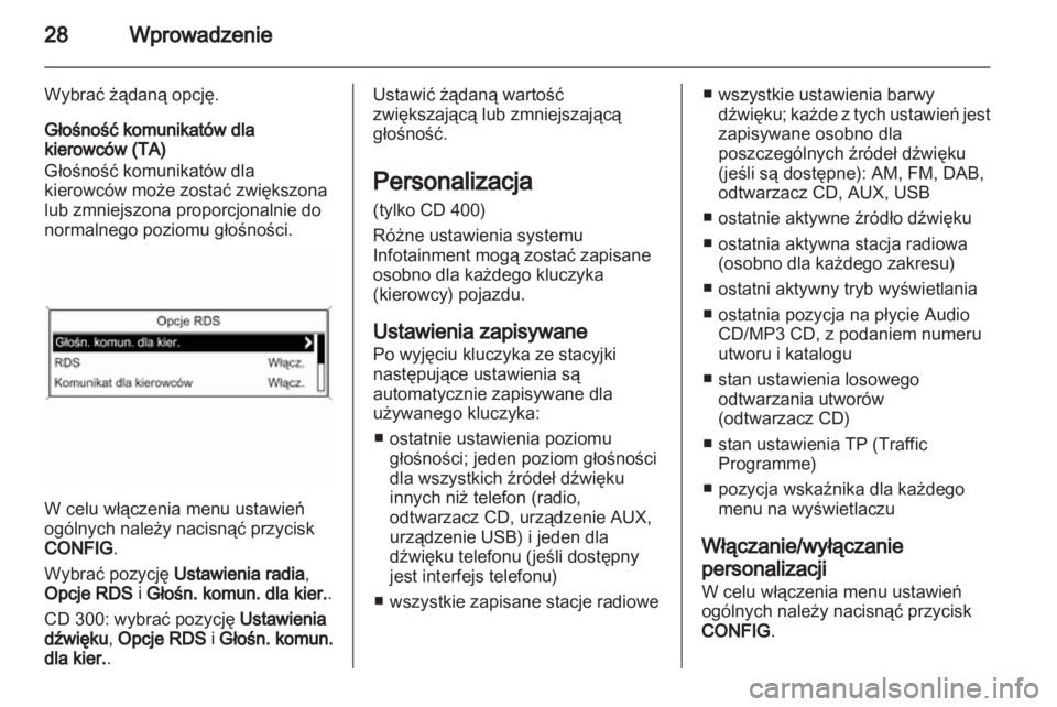 OPEL MERIVA 2012.5 Instrukcja obsługi systemu audio-nawigacyjnego (in Polish) OPEL MERIVA 2012.5 Instrukcja obsługi systemu audio-nawigacyjnego (in Polish)