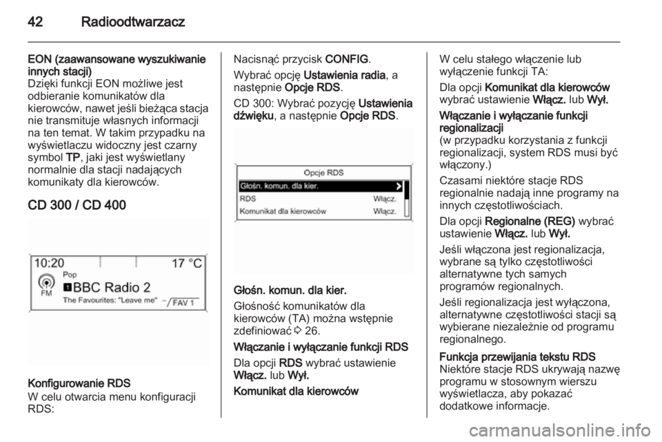 OPEL MERIVA 2012.5 Instrukcja obsługi systemu audio-nawigacyjnego (in Polish) OPEL MERIVA 2012.5 Instrukcja obsługi systemu audio-nawigacyjnego (in Polish)