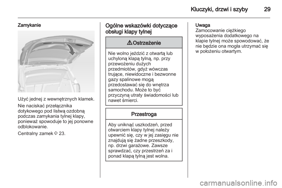 OPEL MERIVA 2013  Instrukcja obsługi (in Polish) 