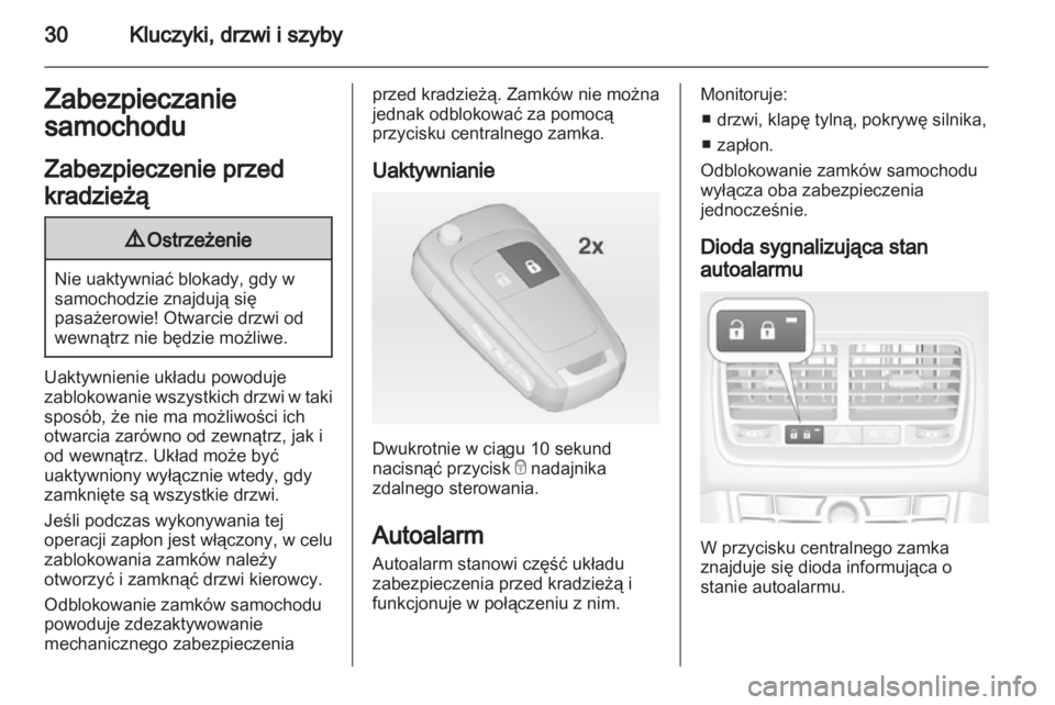 OPEL MERIVA 2013  Instrukcja obsługi (in Polish) 