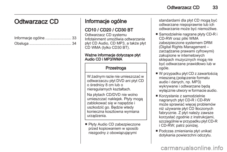 OPEL VIVARO 2012  Instrukcja obsługi systemu audio-nawigacyjnego (in Polish) 