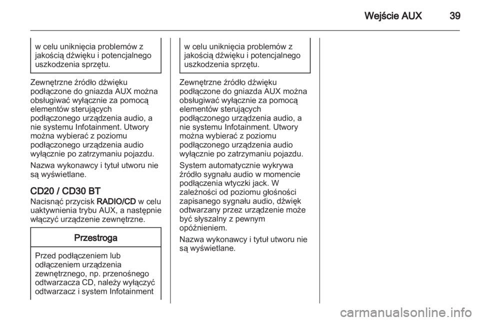 OPEL VIVARO 2012  Instrukcja obsługi systemu audio-nawigacyjnego (in Polish) 