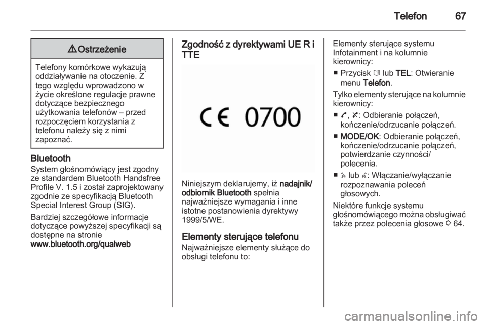 OPEL VIVARO 2012 Instrukcja obsługi systemu audio-nawigacyjnego (in Polish) OPEL VIVARO 2012 Instrukcja obsługi systemu audio-nawigacyjnego (in Polish)