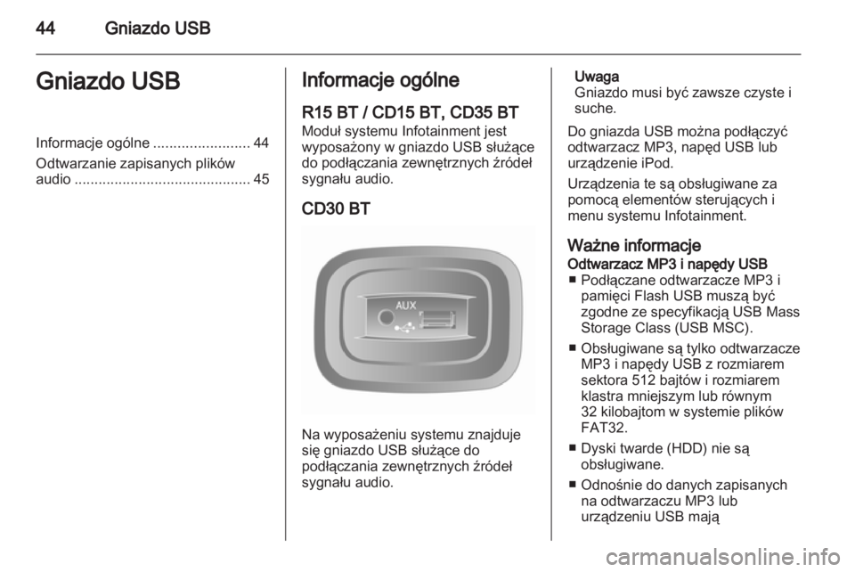 OPEL MOVANO_B 2013.5 Instrukcja obsługi systemu audio-nawigacyjnego (in Polish) OPEL MOVANO_B 2013.5 Instrukcja obsługi systemu audio-nawigacyjnego (in Polish)