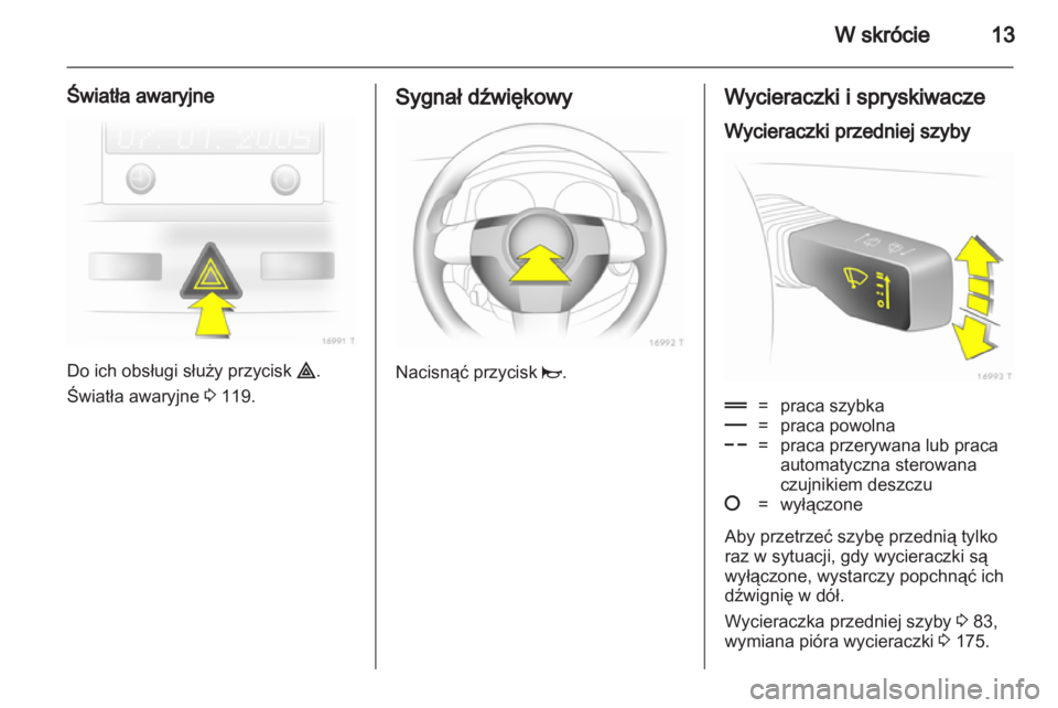 OPEL ZAFIRA 2010  Instrukcja obsługi (in Polish) 