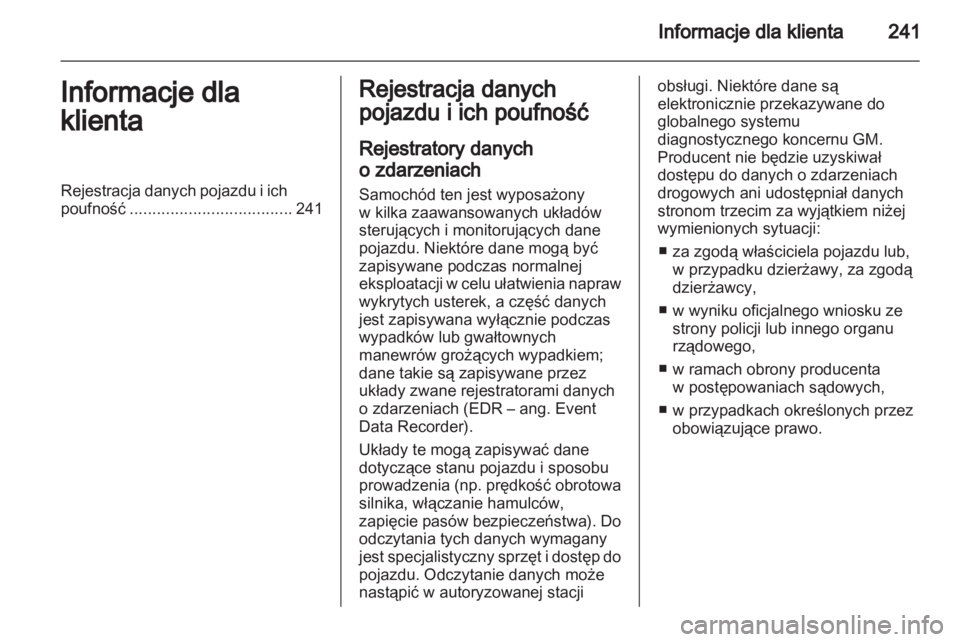 OPEL ZAFIRA 2010 Instrukcja obsługi (in Polish) OPEL ZAFIRA 2010 Instrukcja obsługi (in Polish)