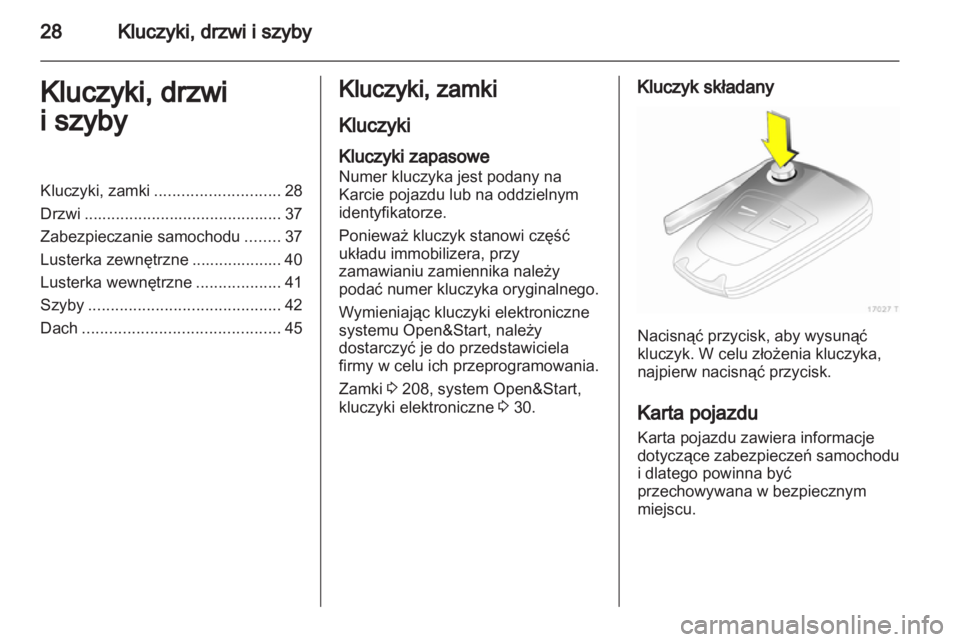 OPEL ZAFIRA 2010  Instrukcja obsługi (in Polish) 