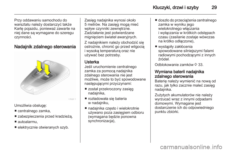 OPEL ZAFIRA 2010  Instrukcja obsługi (in Polish) 