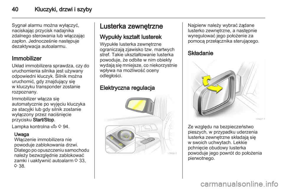 OPEL ZAFIRA 2010  Instrukcja obsługi (in Polish) 