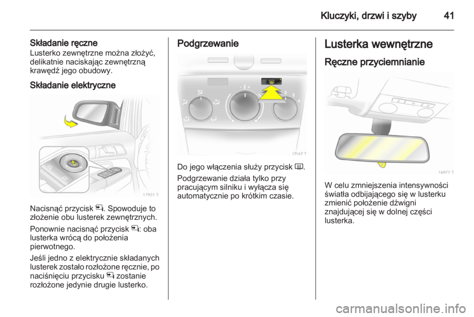 OPEL ZAFIRA 2010  Instrukcja obsługi (in Polish) 