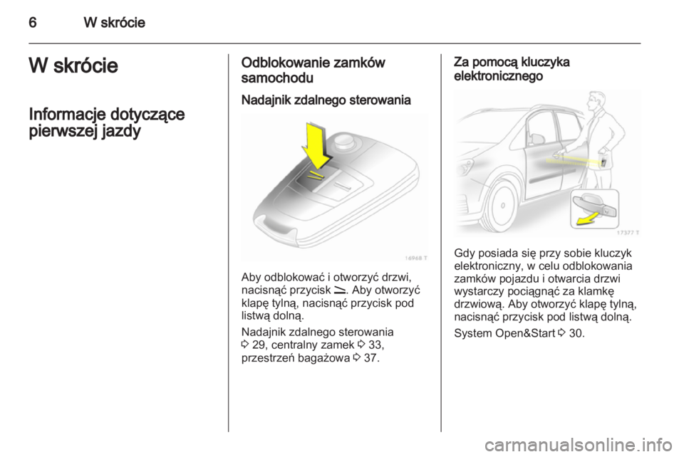 OPEL ZAFIRA 2010  Instrukcja obsługi (in Polish) 