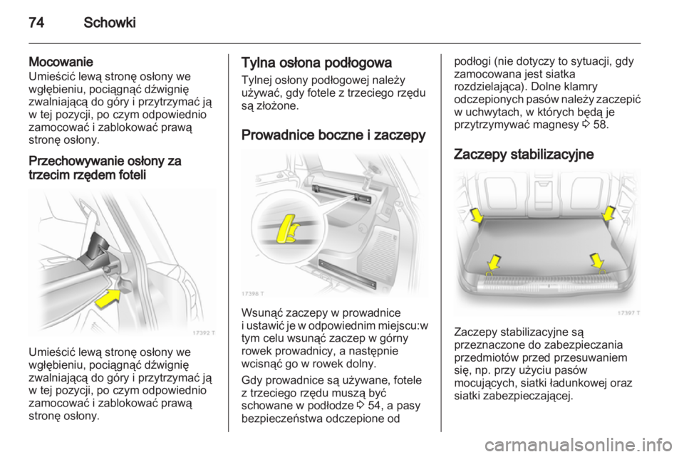 OPEL ZAFIRA 2010  Instrukcja obsługi (in Polish) 