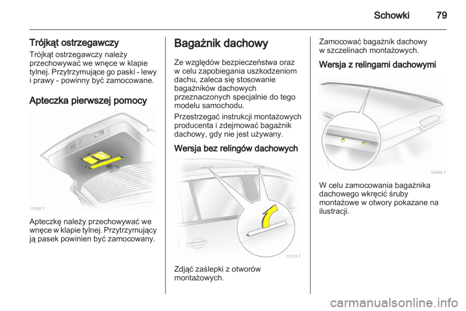 OPEL ZAFIRA 2010  Instrukcja obsługi (in Polish) 