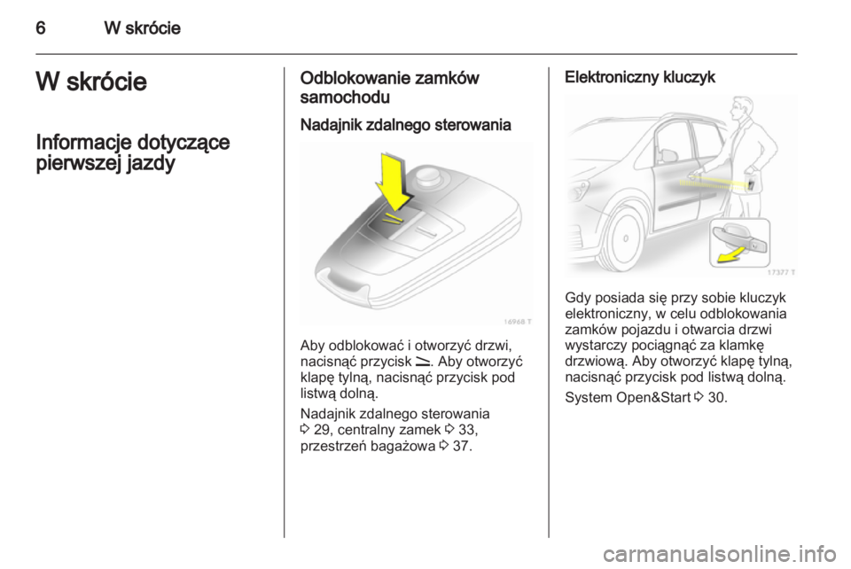 OPEL ZAFIRA 2010.5  Instrukcja obsługi (in Polish) 