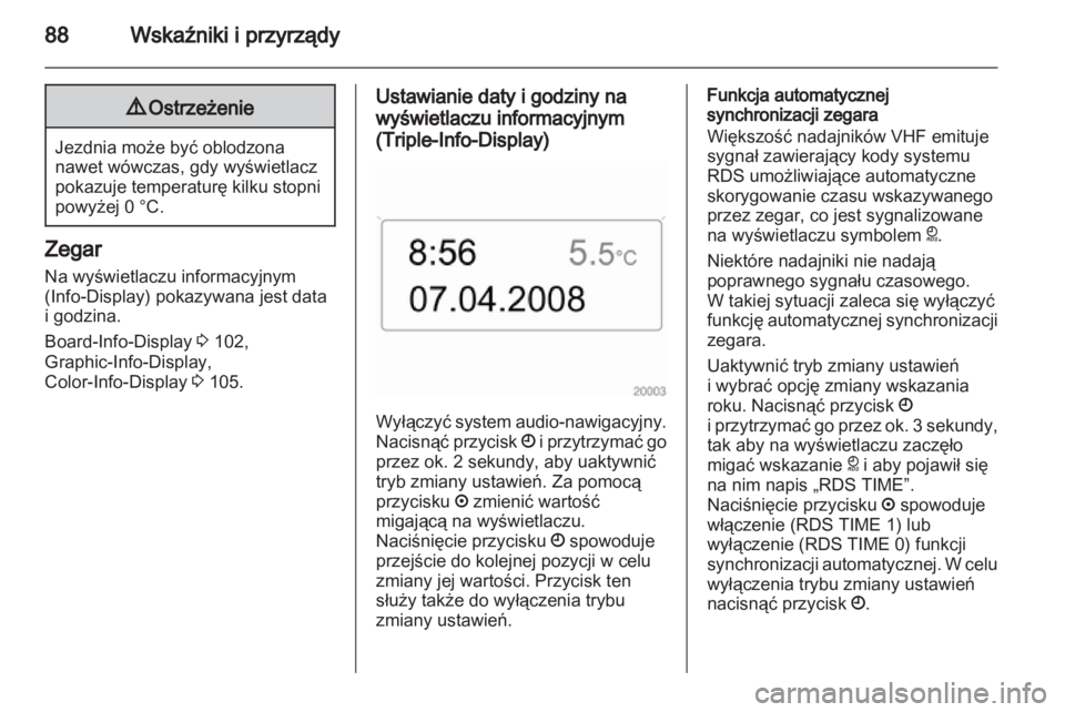 OPEL ZAFIRA 2010.5  Instrukcja obsługi (in Polish) 