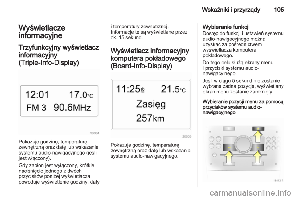 OPEL ZAFIRA 2011 Instrukcja obsługi (in Polish) OPEL ZAFIRA 2011 Instrukcja obsługi (in Polish)