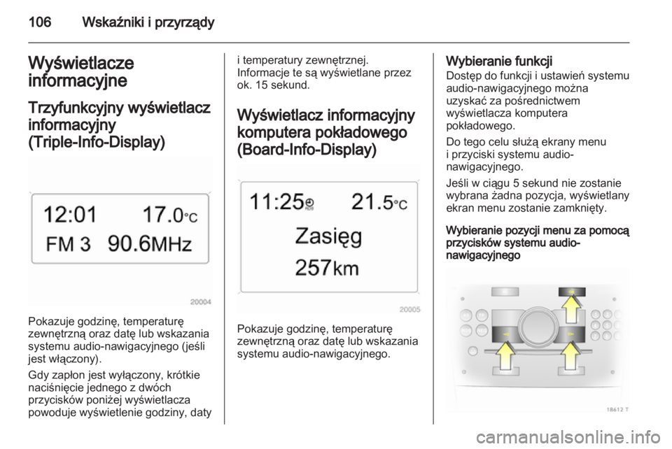 OPEL ZAFIRA 2011.5 Instrukcja obsługi (in Polish) OPEL ZAFIRA 2011.5 Instrukcja obsługi (in Polish)