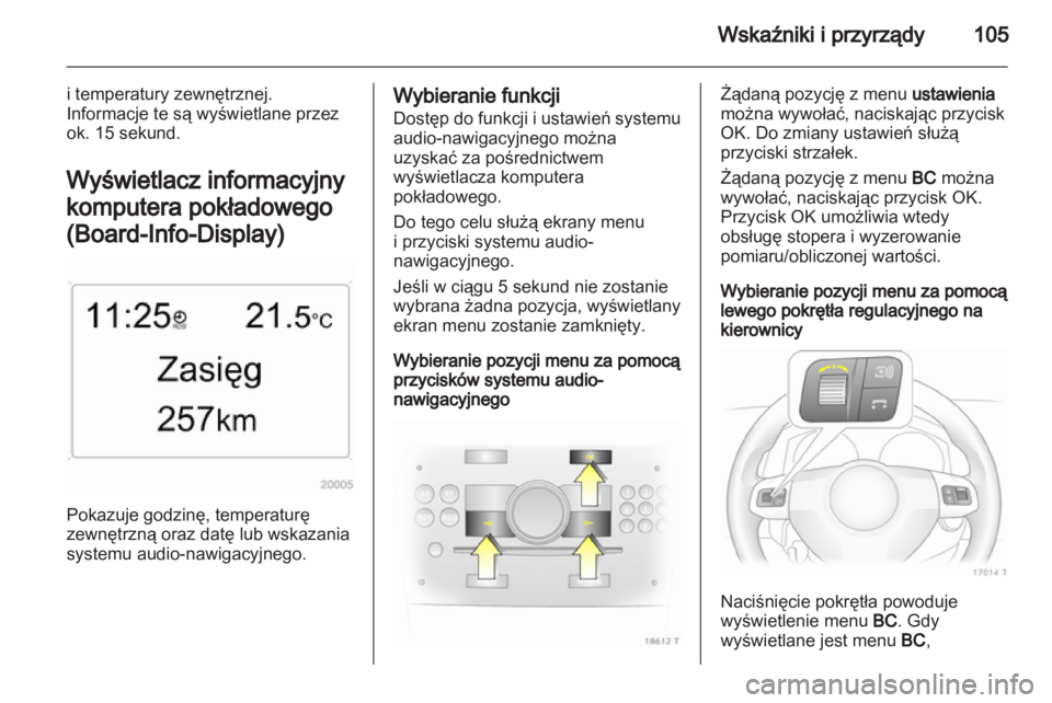 OPEL ZAFIRA 2012  Instrukcja obsługi (in Polish) 