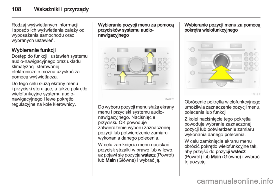 OPEL ZAFIRA 2012  Instrukcja obsługi (in Polish) 